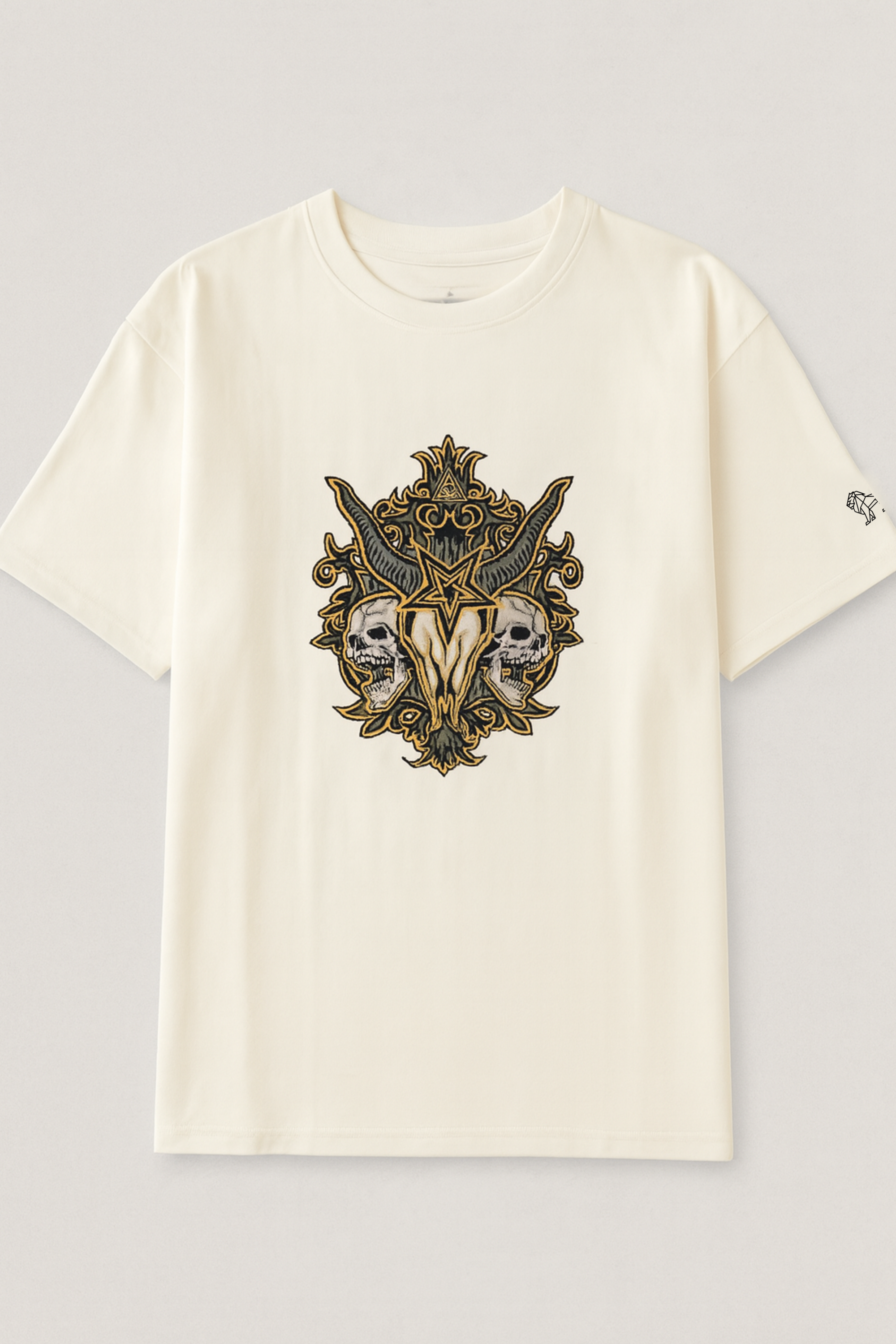 Gothic Oversized Tee – Ivory