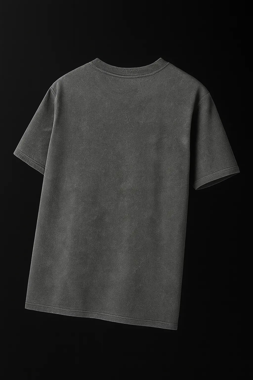 Ash acid wash t-shirt back view – Cooleo India
