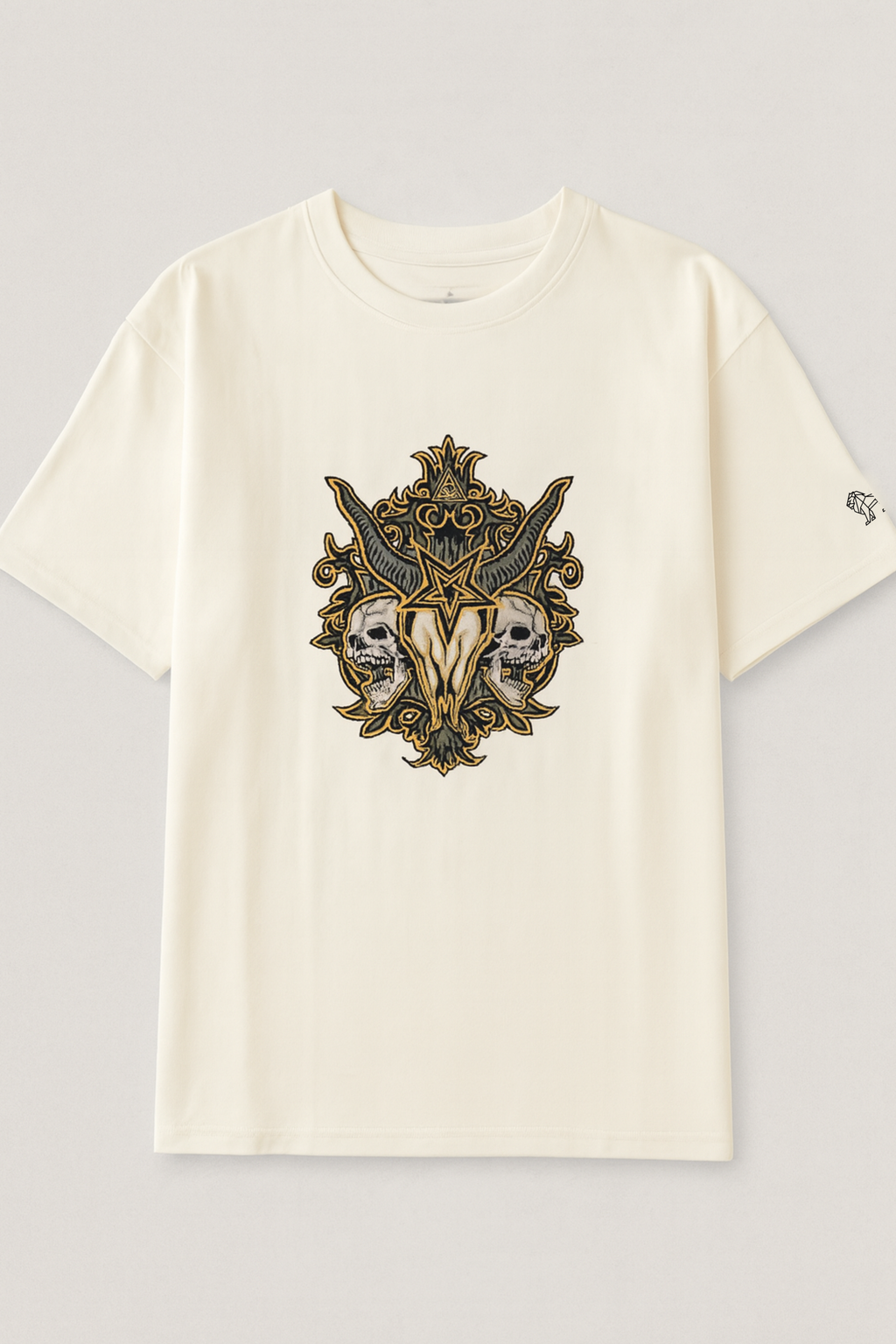 Gothic Oversized Tee – Ivory