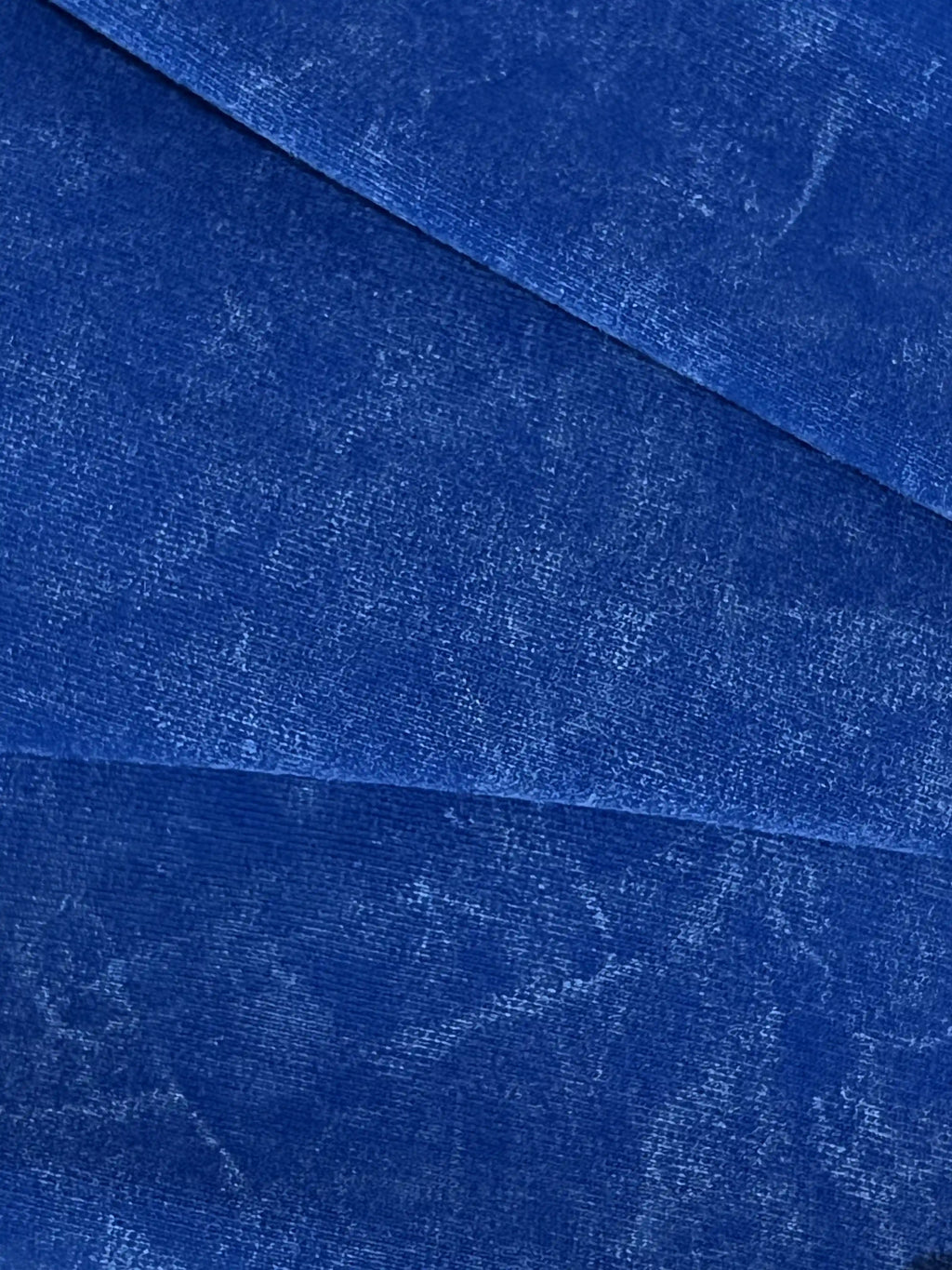 Blue acid wash t-shirt close-up view – Cooleo India
